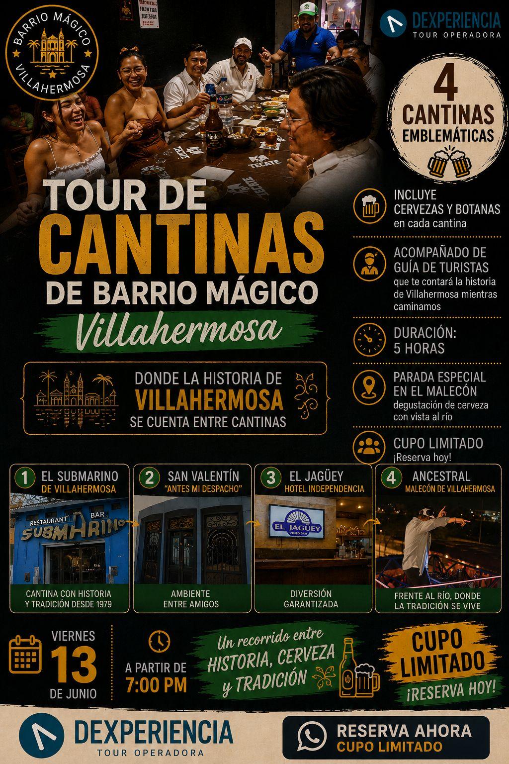 Tour de Cantinas Barrio Mágico de Villahermosa