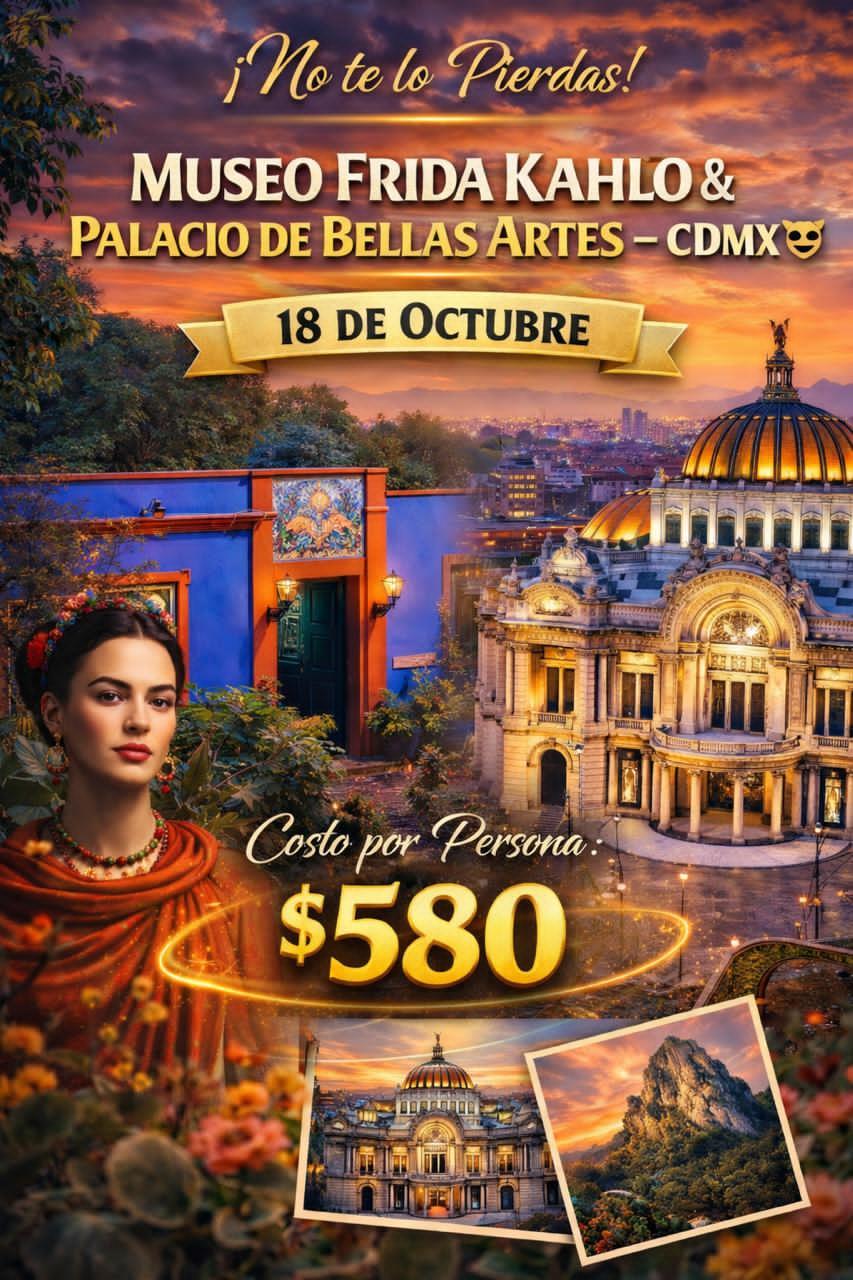 🎨 MUSEO FRIDA KAHLO & PALACIO DE BELLAS ARTES – CDMX 🎭